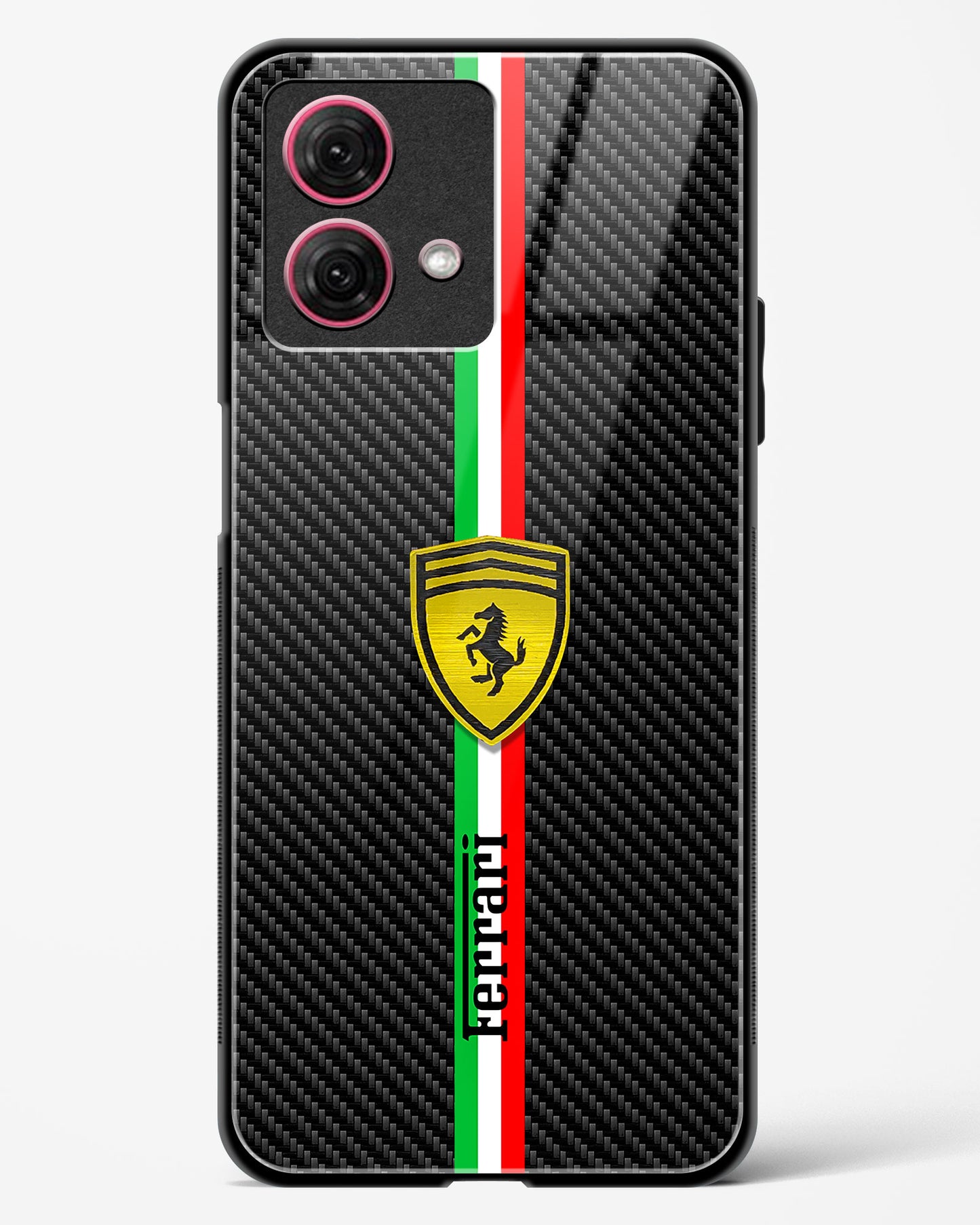 4D Cool Racing Logo Glass Phone Case-Moto G84 5G