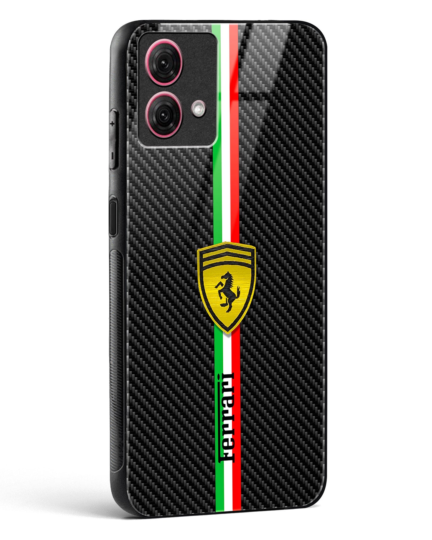 4D Cool Racing Logo Glass Phone Case-Moto G84 5G