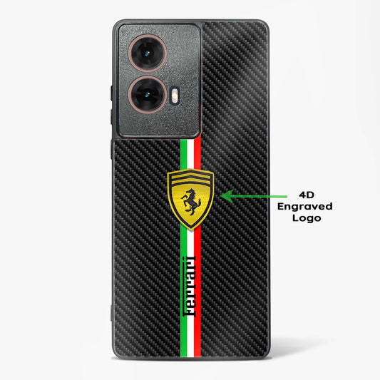 4D Cool Racing Logo Glass Phone Case-Moto G85 5G