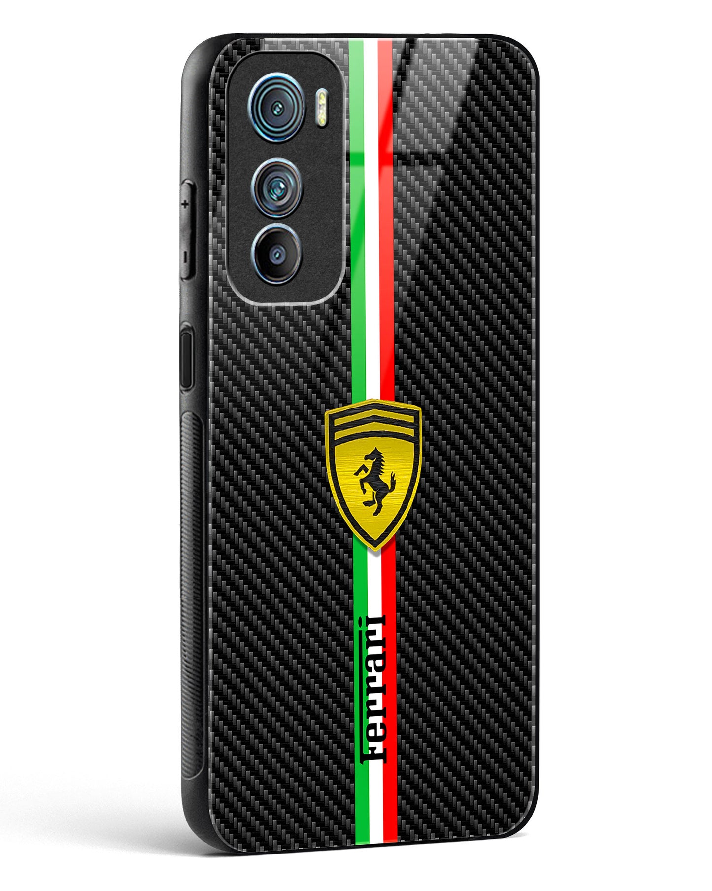 4D Cool Racing Logo Glass Phone Case-Motorola Edge 30