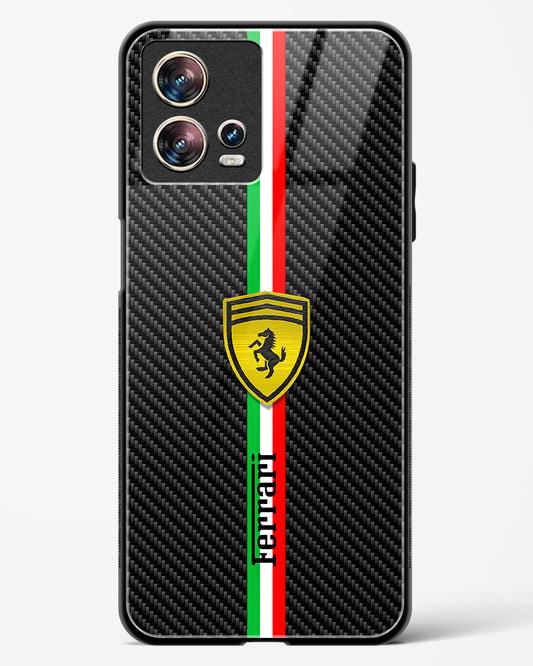 4D Cool Racing Logo Glass Phone Case-Motorola Edge 30 Fusion