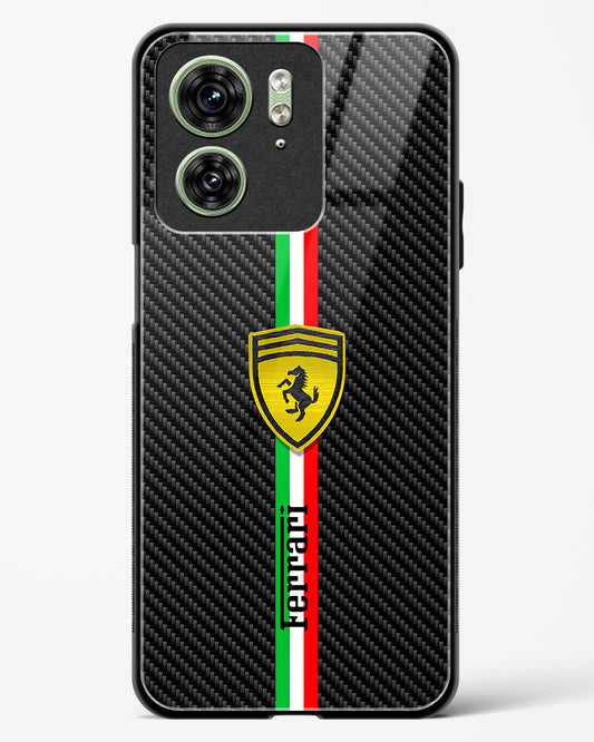 4D Cool Racing Logo Glass Phone Case-Motorola Edge 40