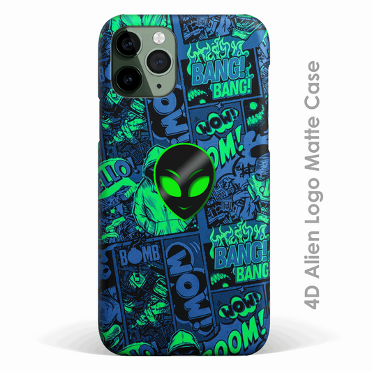 4D Alien Logo Matte Case -  - MW Stuffs -