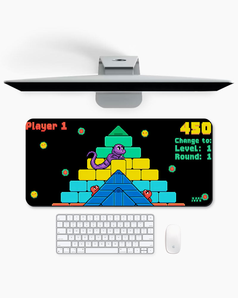 8-Bit Ascent Pyramid Puzzle Desk Mat