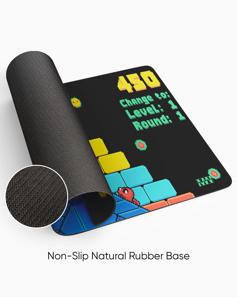 8-Bit Ascent Pyramid Puzzle Desk Mat