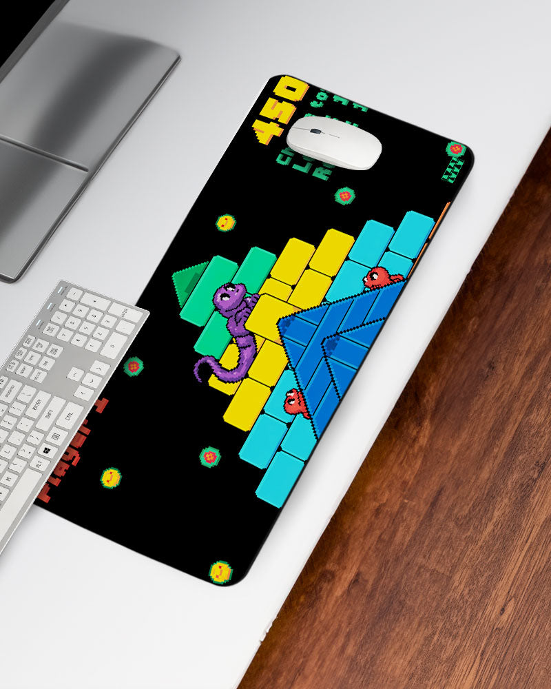 8-Bit Ascent Pyramid Puzzle Desk Mat