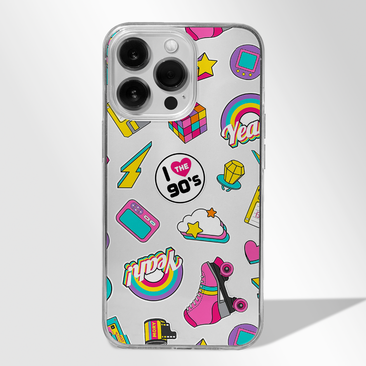 90s Vintage Doodle Art Premium CLEAR CASE - - MW Stuffs -