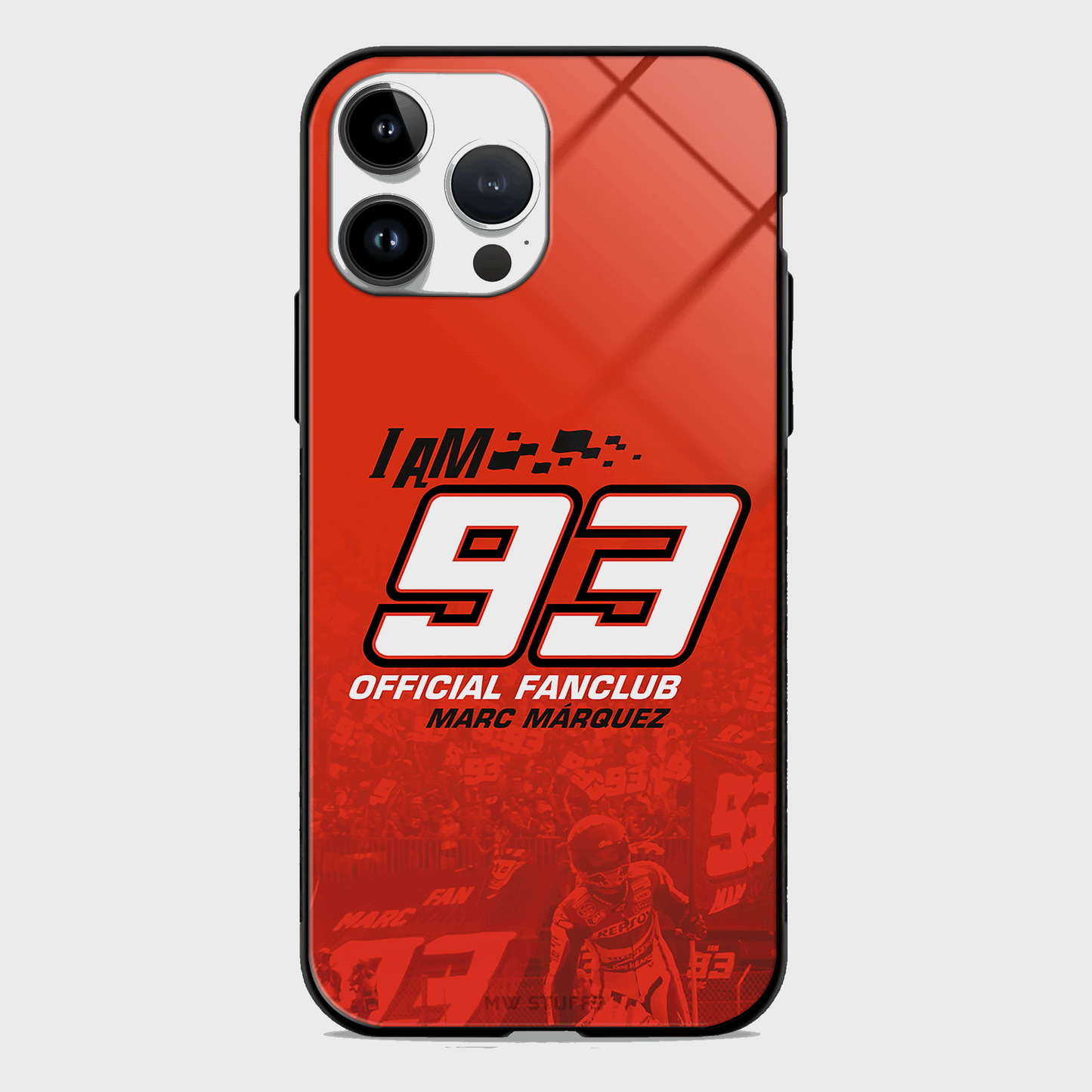 93 Official Fanclub Style Printed Glass Case - - MW Stuffs -