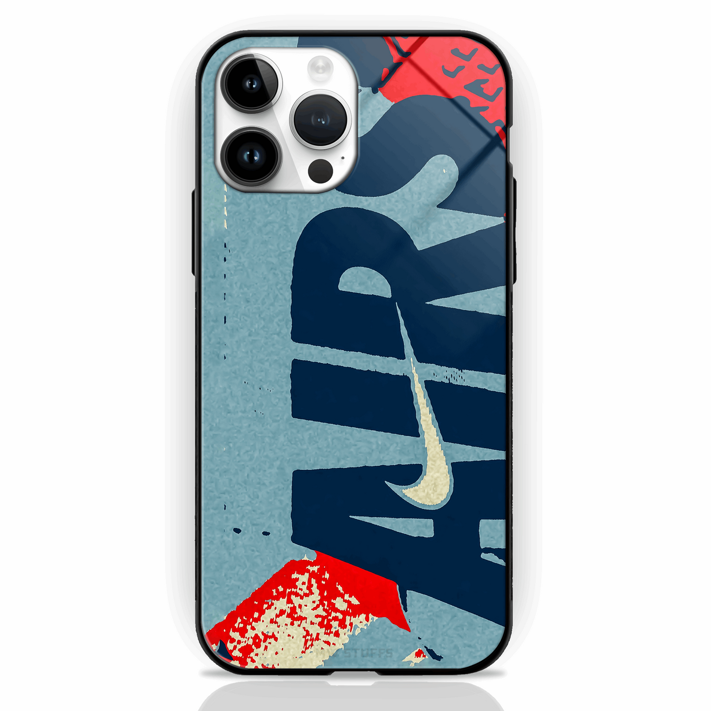 AIRS Retro Style Name Glass Case - - MW Stuffs -