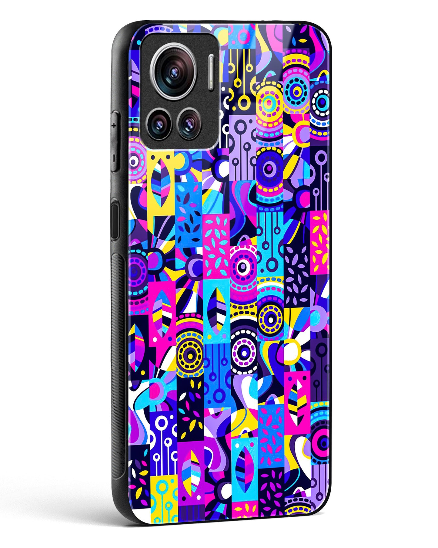 Abstract Fusion Colorful Glass Phone Case-Motorola Edge 30 Ultra