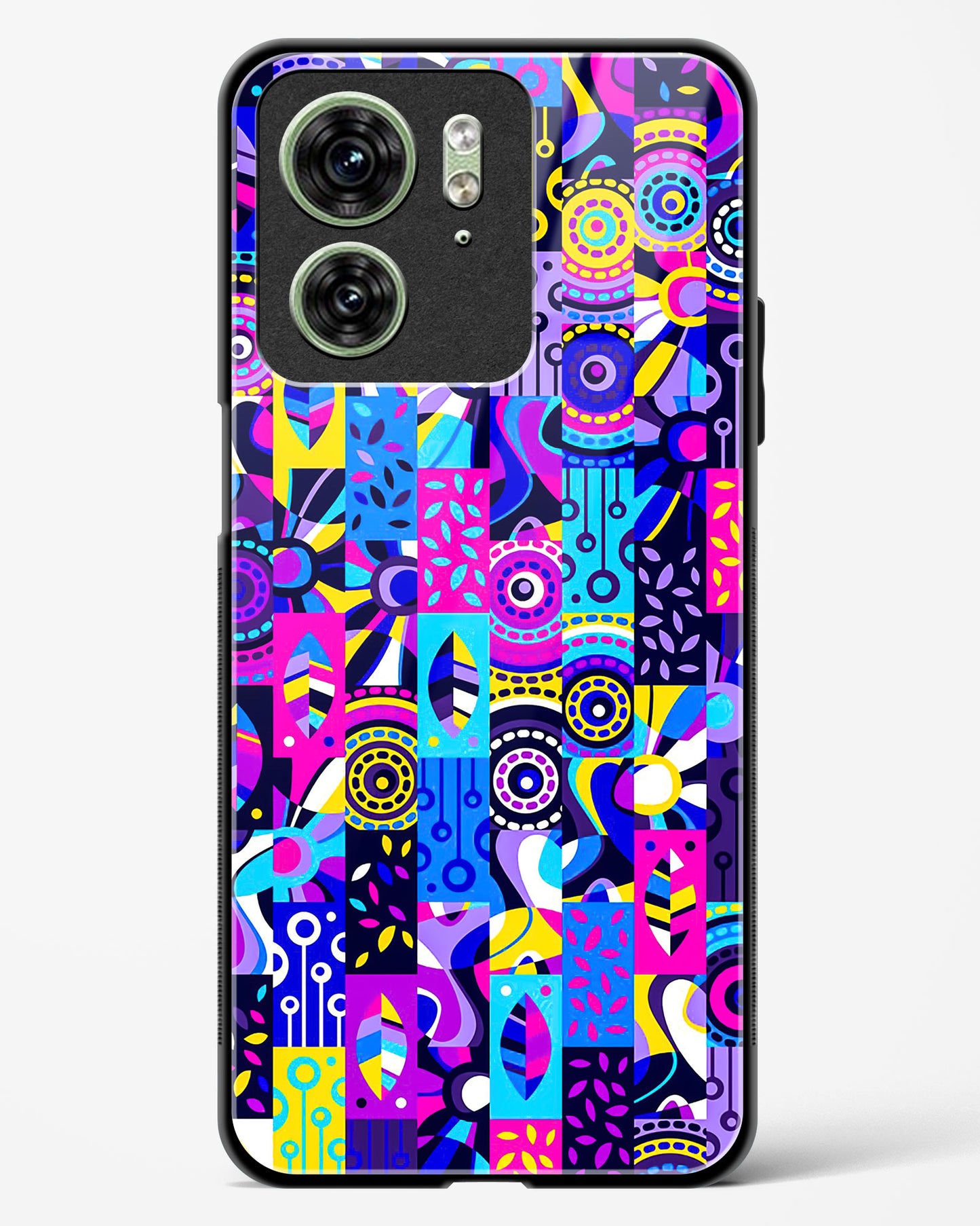 Abstract Fusion Colorful Glass Phone Case-Motorola Edge 40