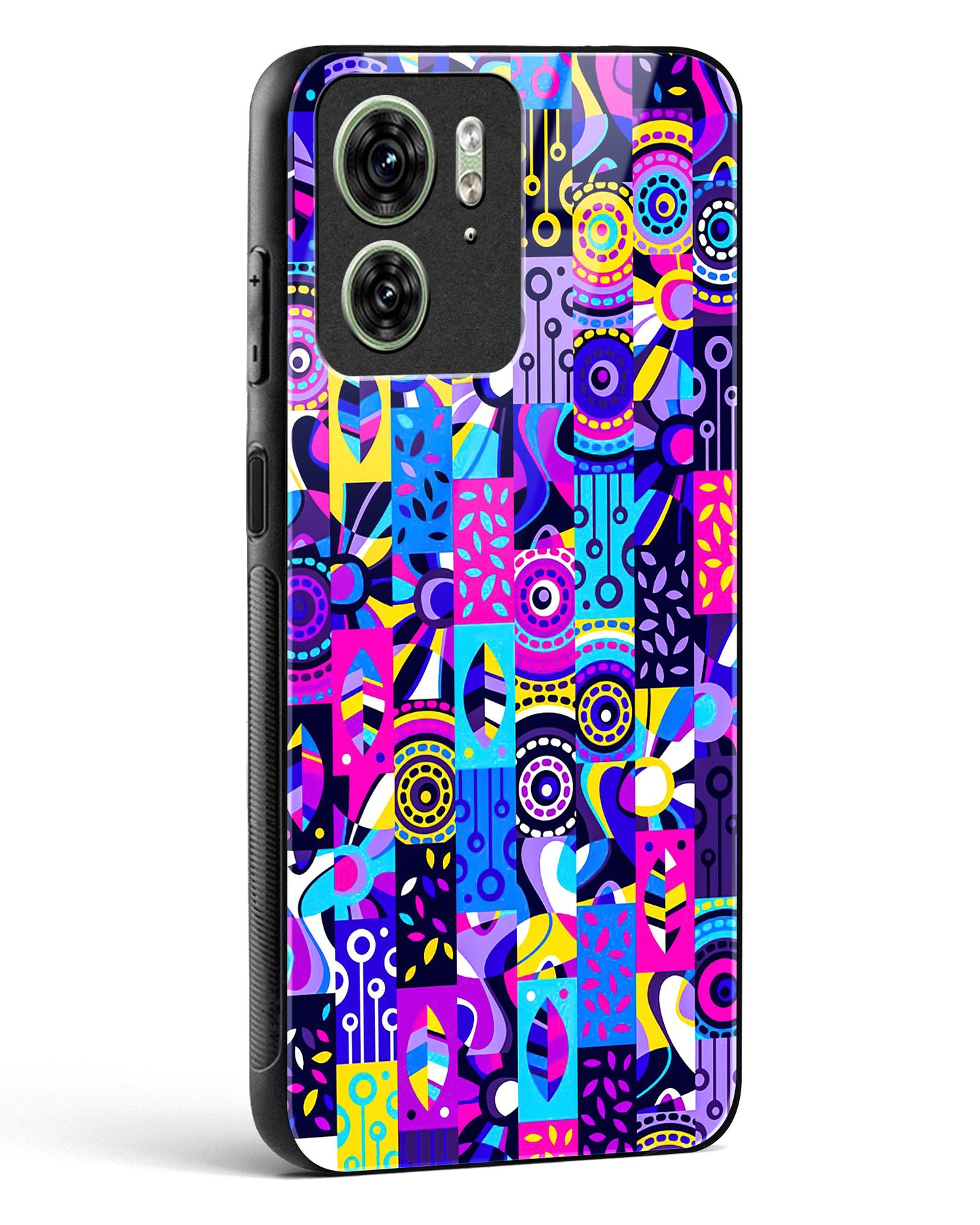 Abstract Fusion Colorful Glass Phone Case-Motorola Edge 40