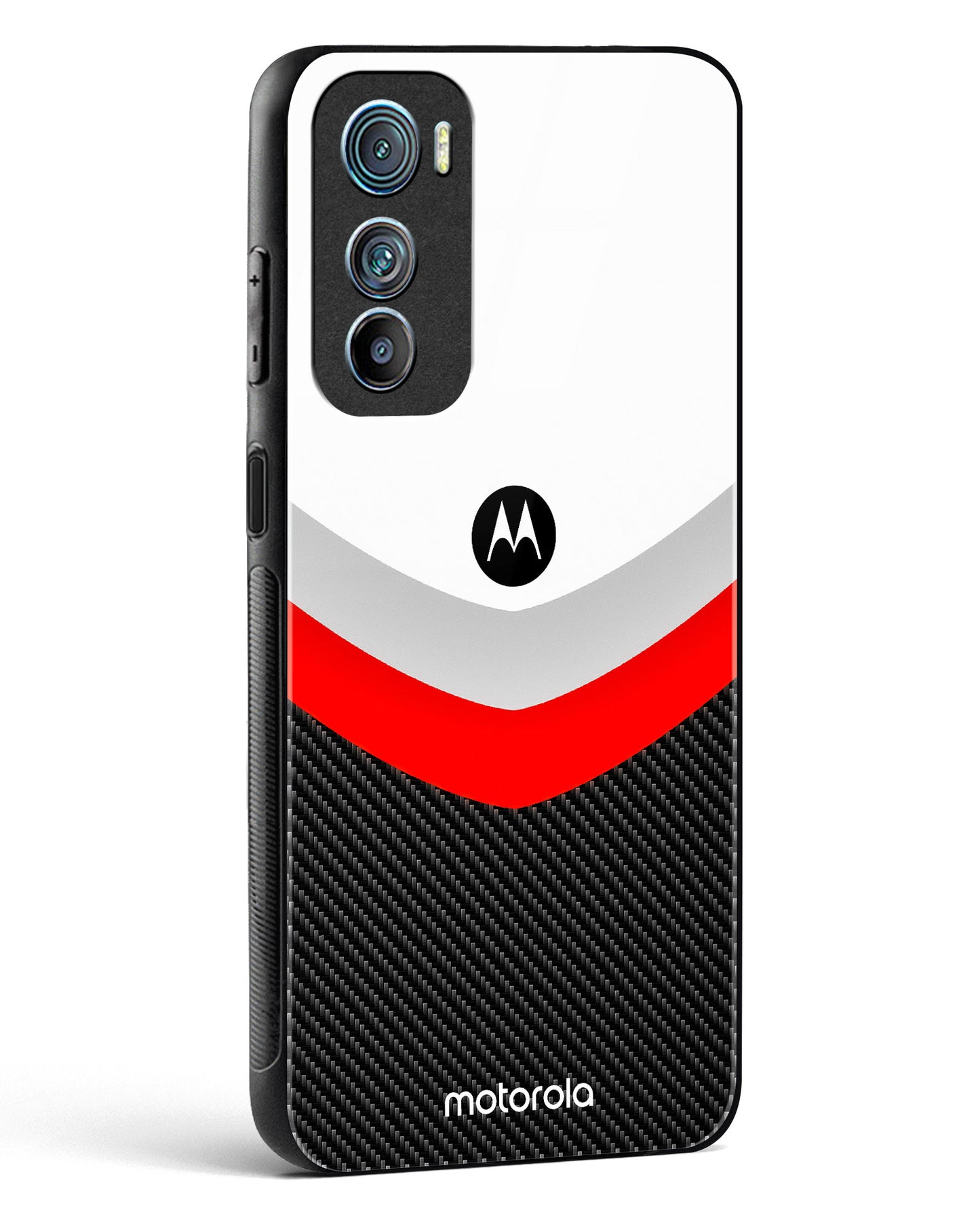 Abstract carbon Pattern Glass Phone Case-Motorola Edge 30