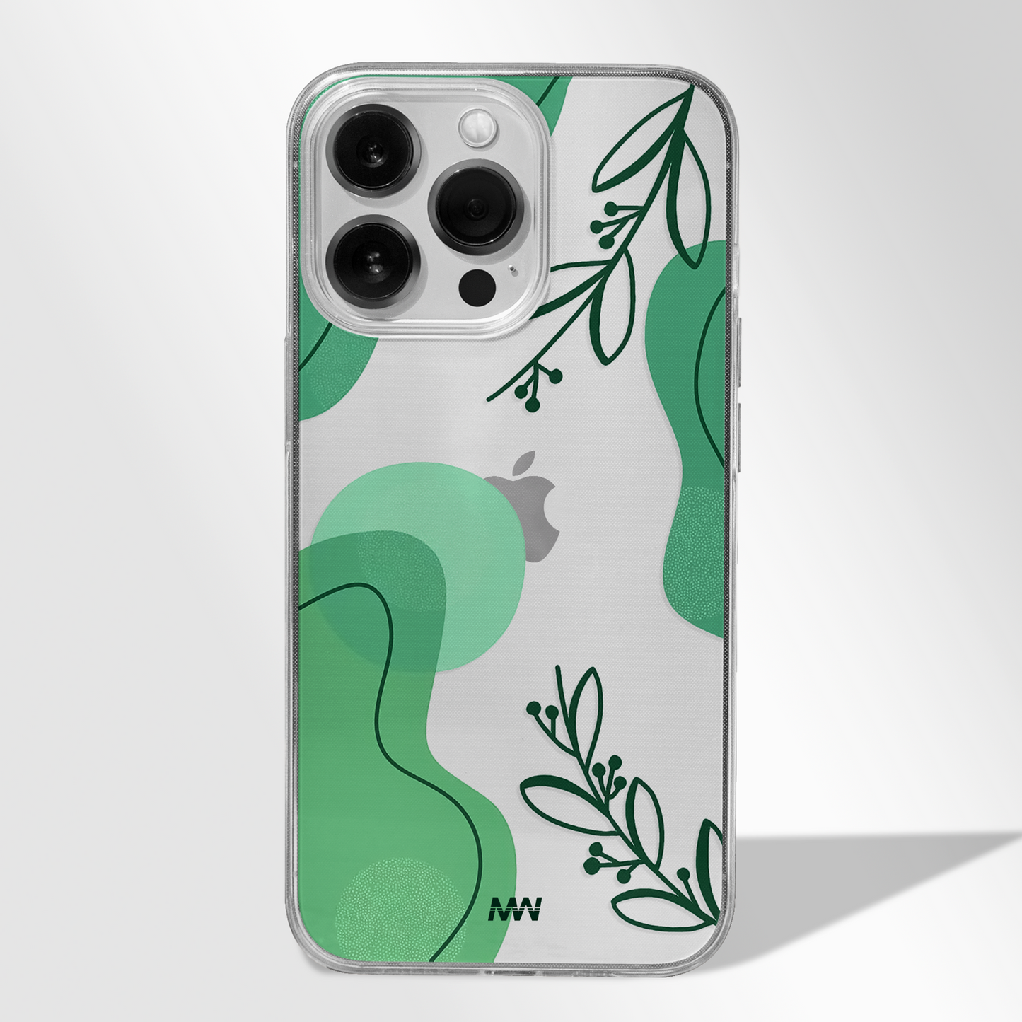 Aesthetic Abstract Floral Premium CLEAR CASE - - MW Stuffs -