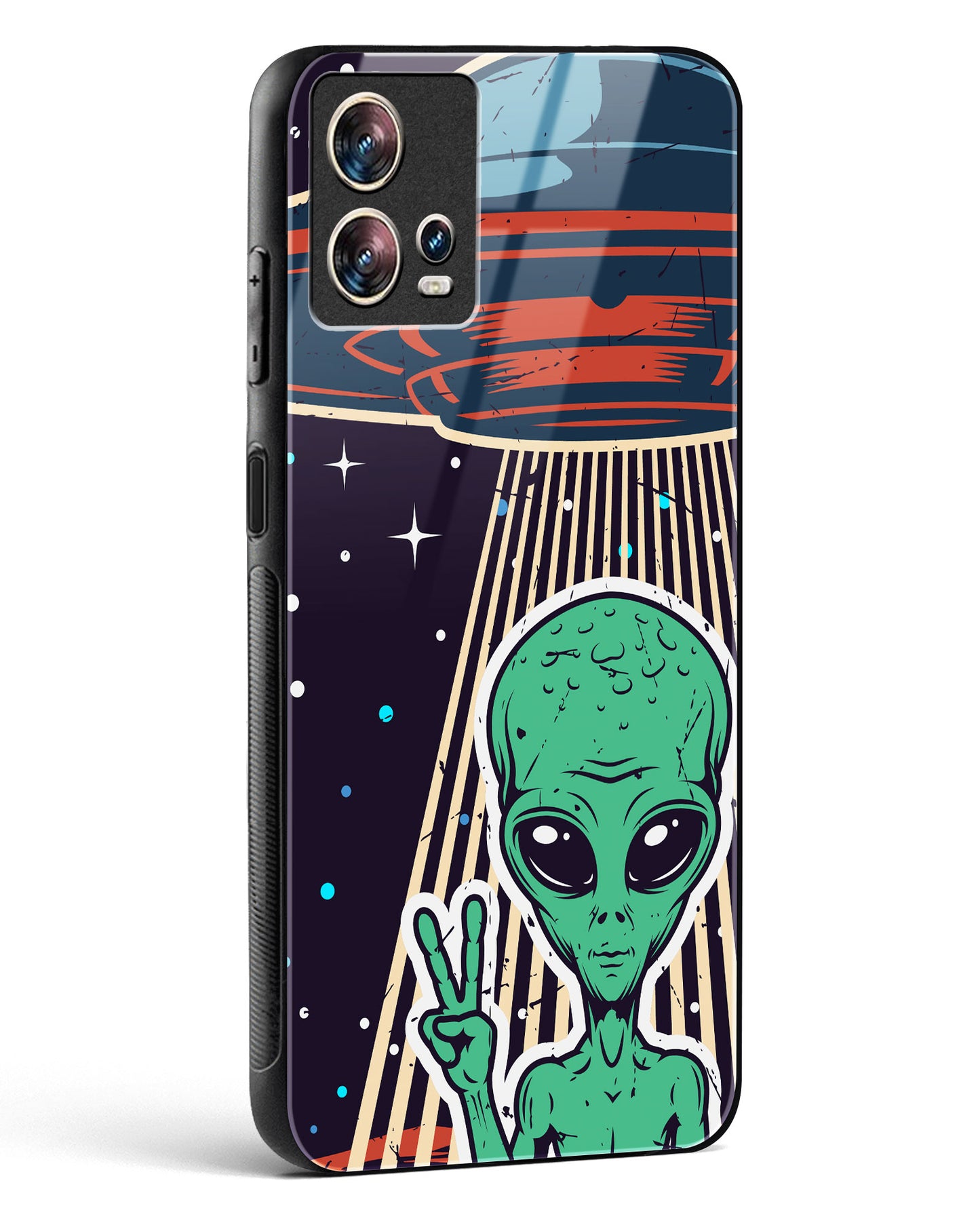 Alien Peace Glass Phone Case-Motorola Edge 30 Fusion