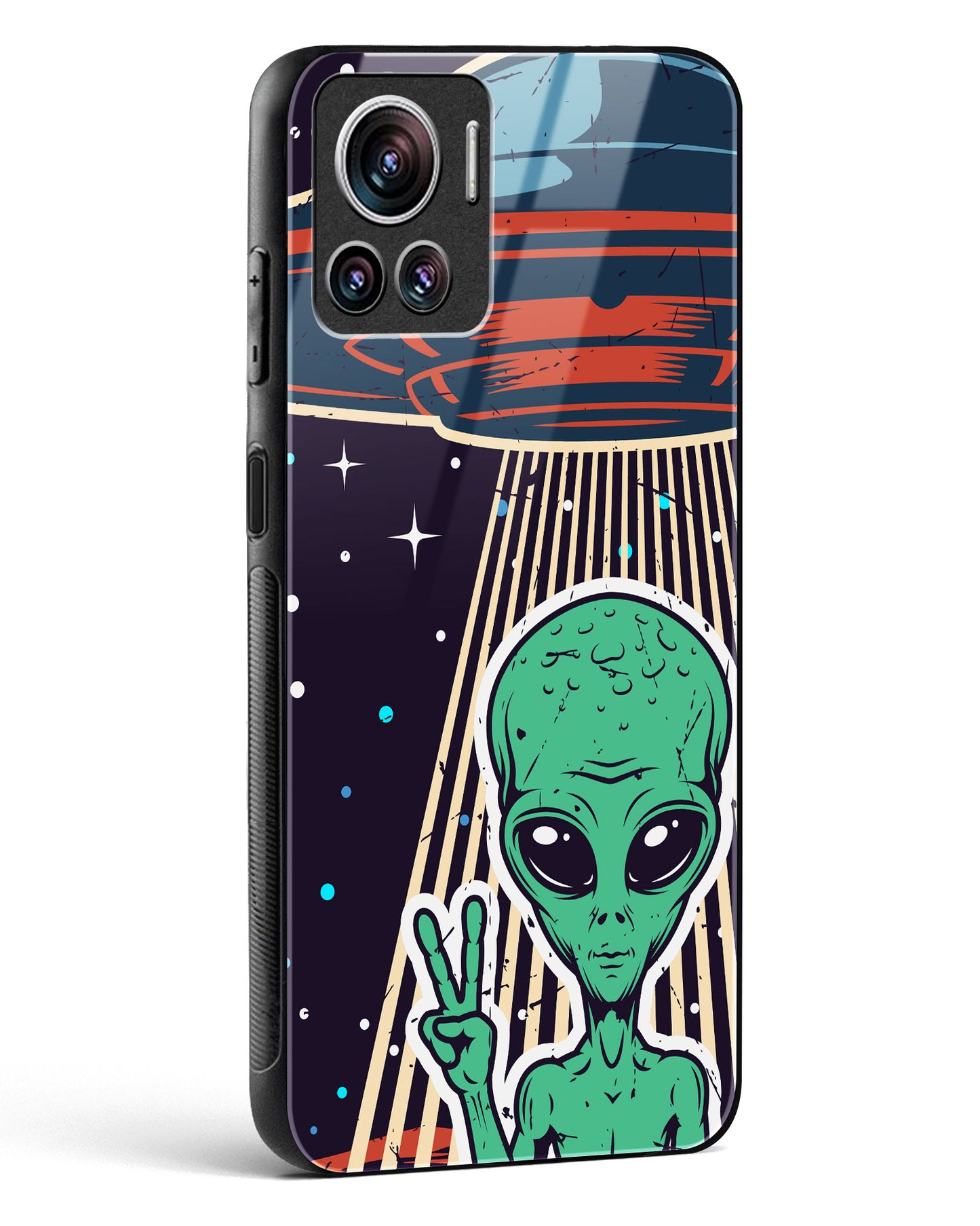Alien Peace Glass Phone Case-Motorola Edge 30 Ultra