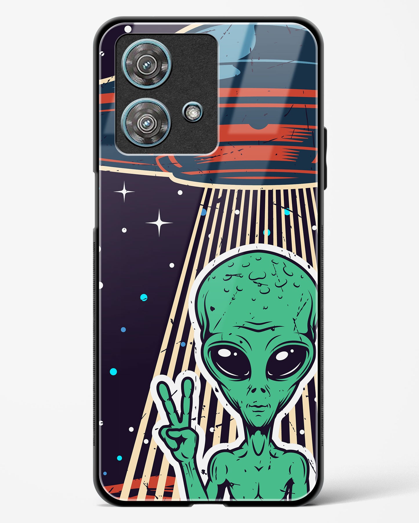 Alien Peace Glass Phone Case-Motorola Edge 40 Neo