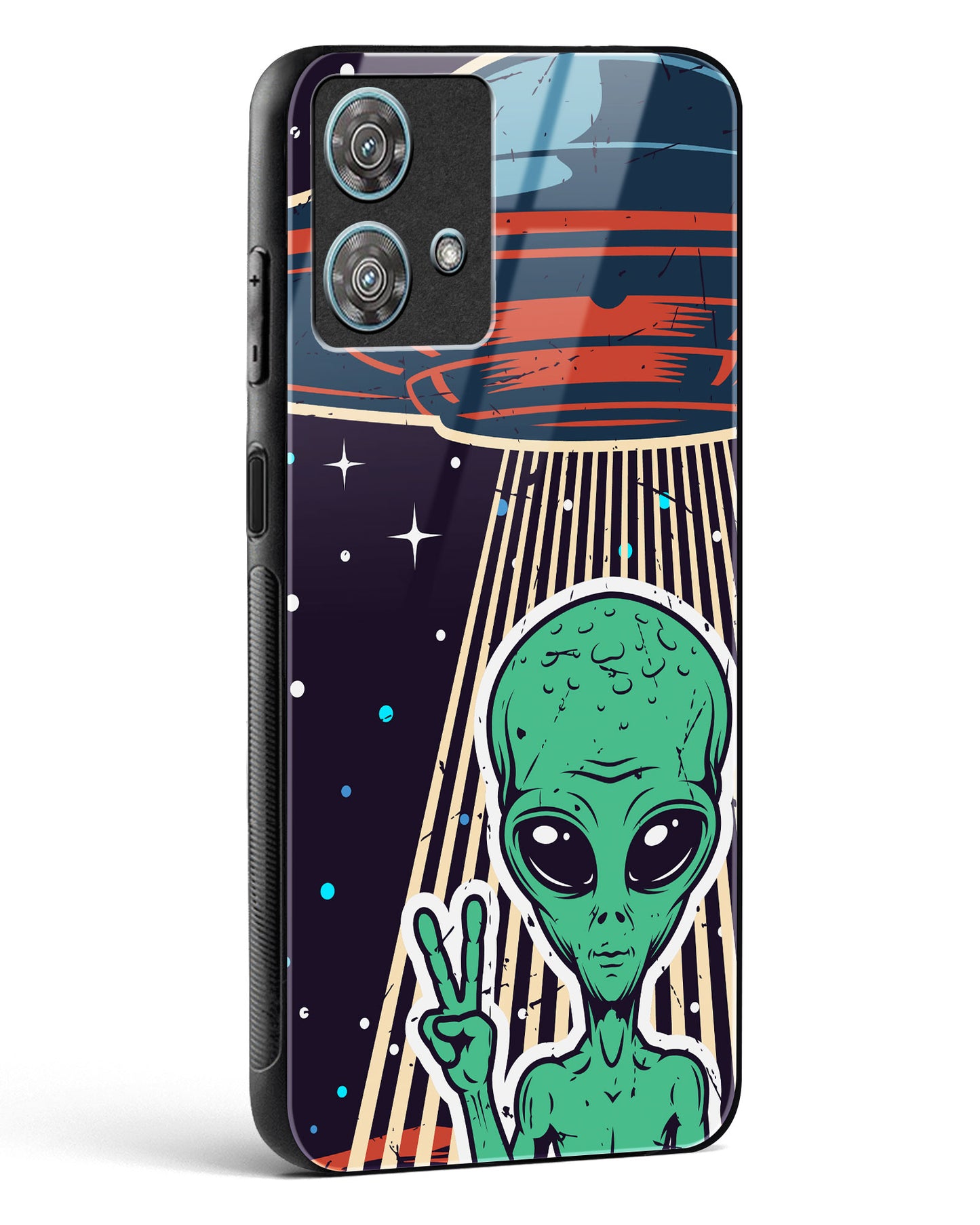 Alien Peace Glass Phone Case-Motorola Edge 40 Neo