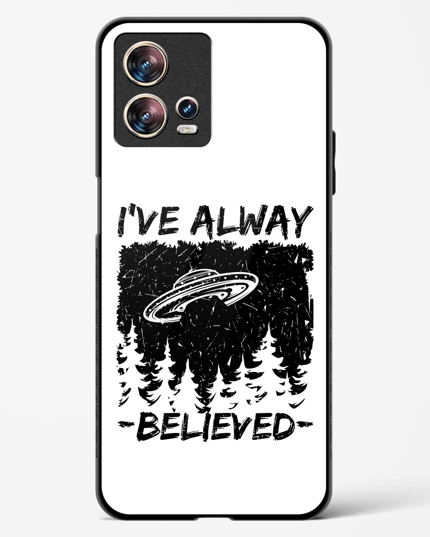 Alien Quoted Glass Phone Case-Motorola Edge 30 Fusion
