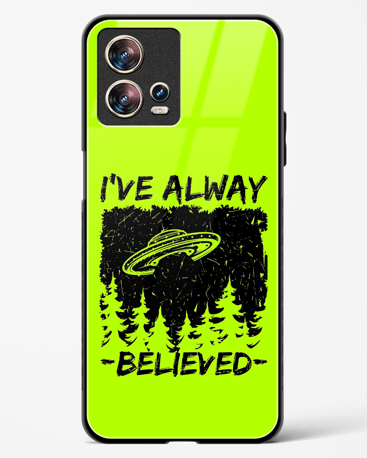 Alien Quoted Glass Phone Case-Motorola Edge 30 Fusion