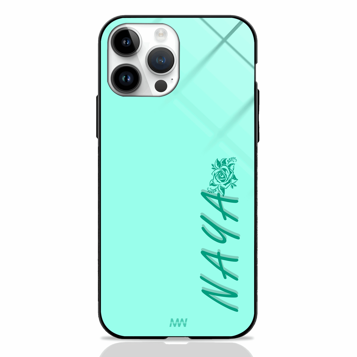 Aloha Custom Name GLASS CASE - - MW Stuffs -