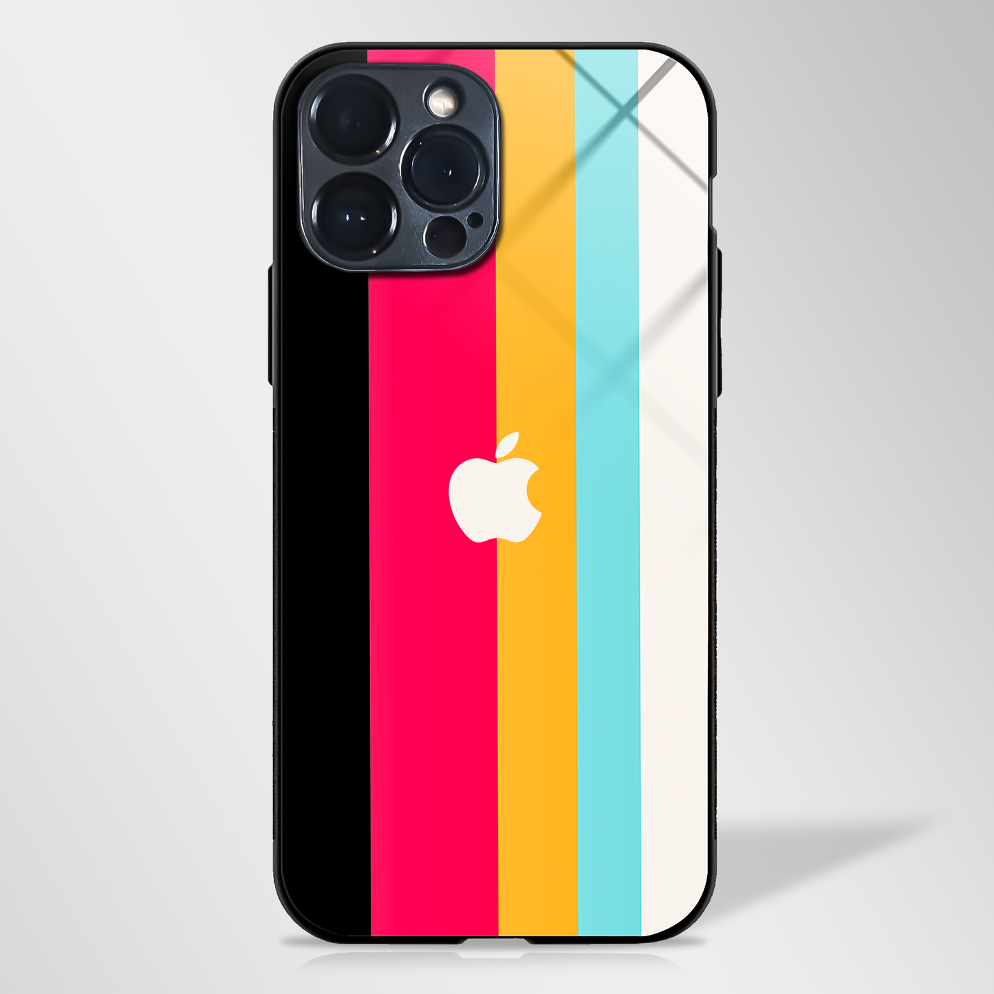 Retro Color Pattern Glass case - MW Stuffs