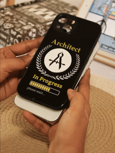 Architect in Progress - 4D Logo Glass Case