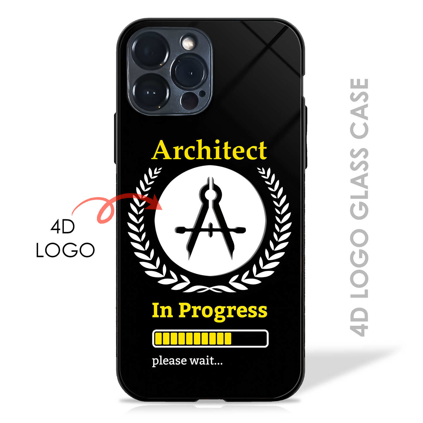 Architect in Progress - 4D Logo Glass Case