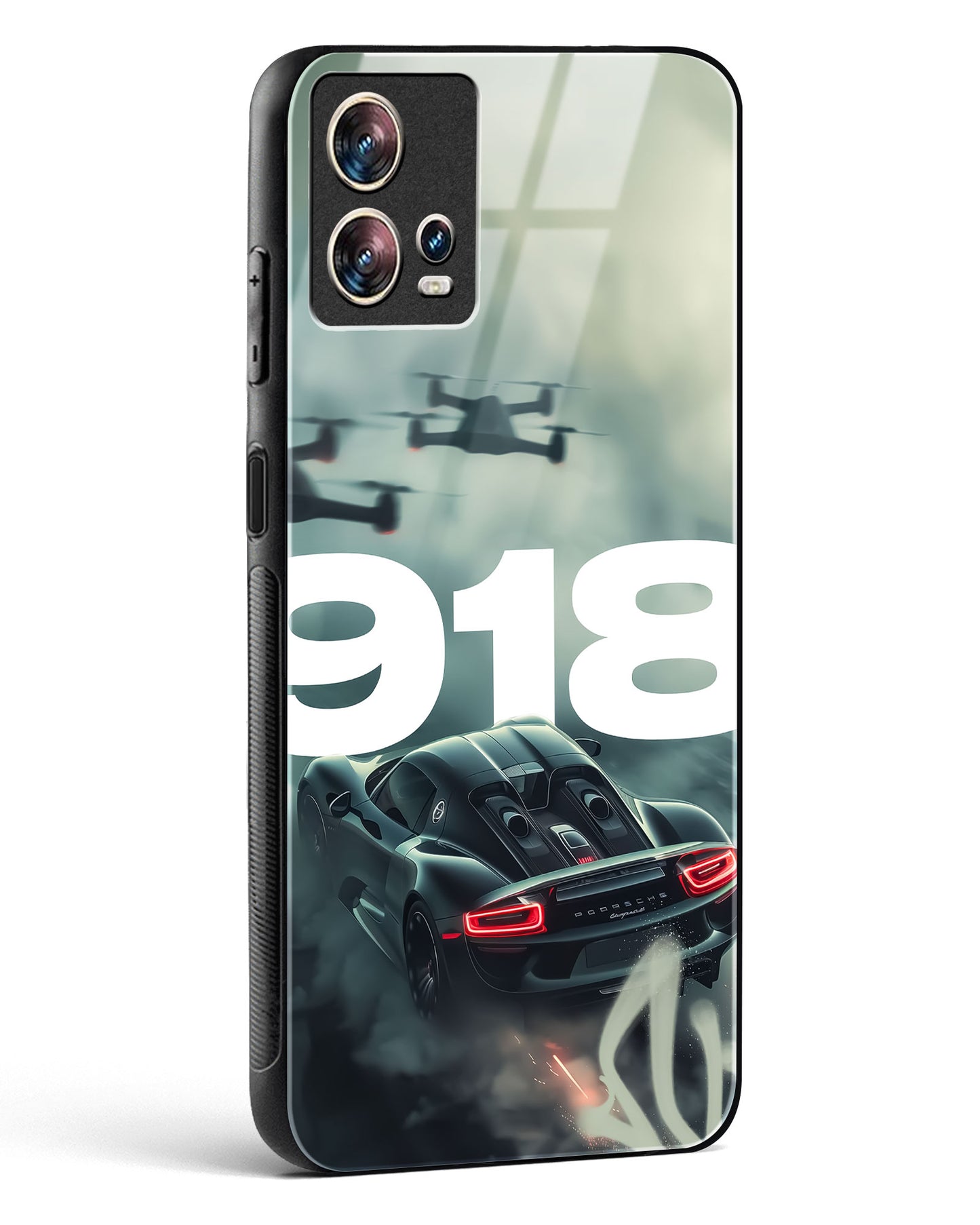 Automotive 918 Racing Glass Phone Case-Motorola Edge 30 Fusion