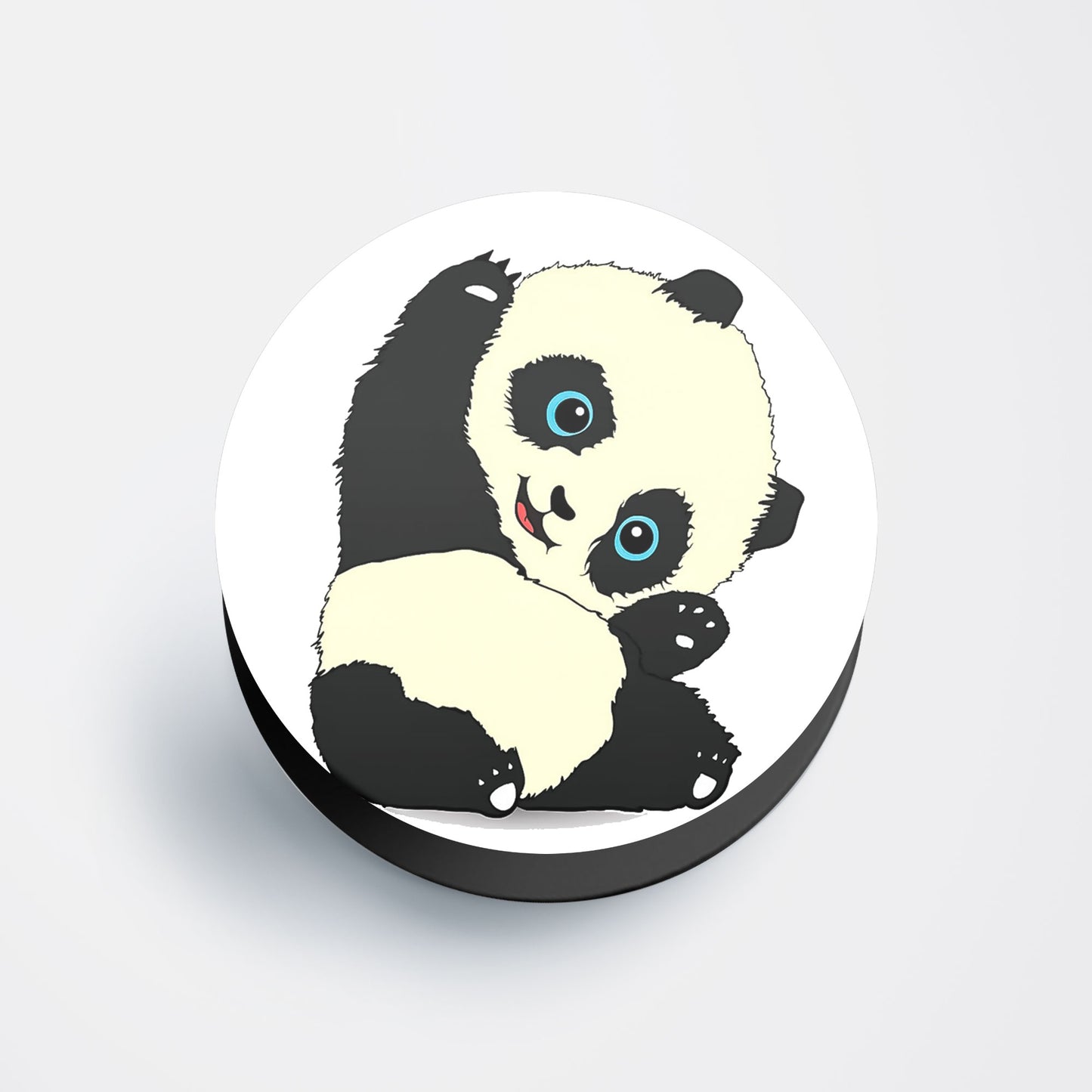 Baby Panda Flat Pop Holder