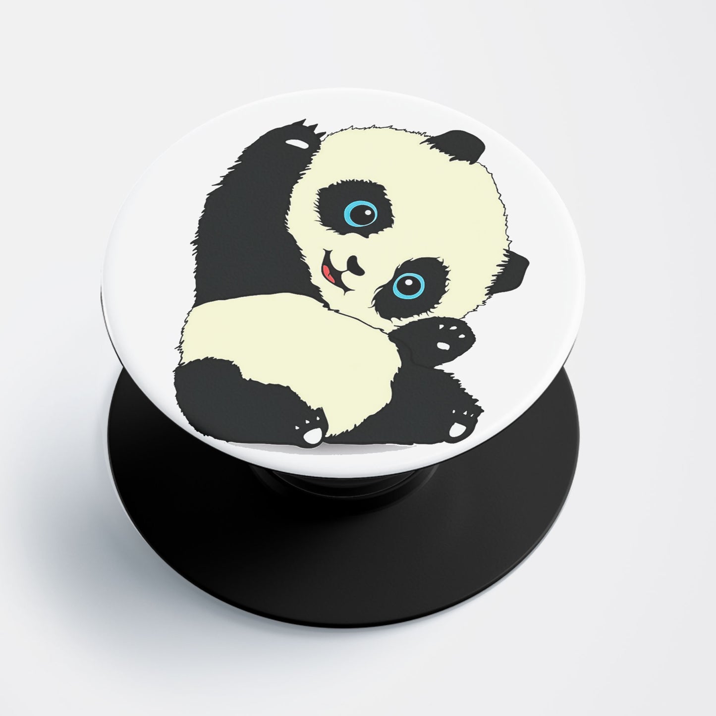 Baby Panda Flat Pop Holder