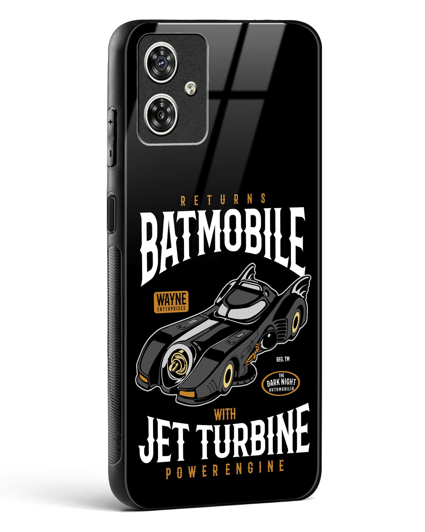 Batmobile Jet Turbine Glass Phone Case-Moto G54 5G