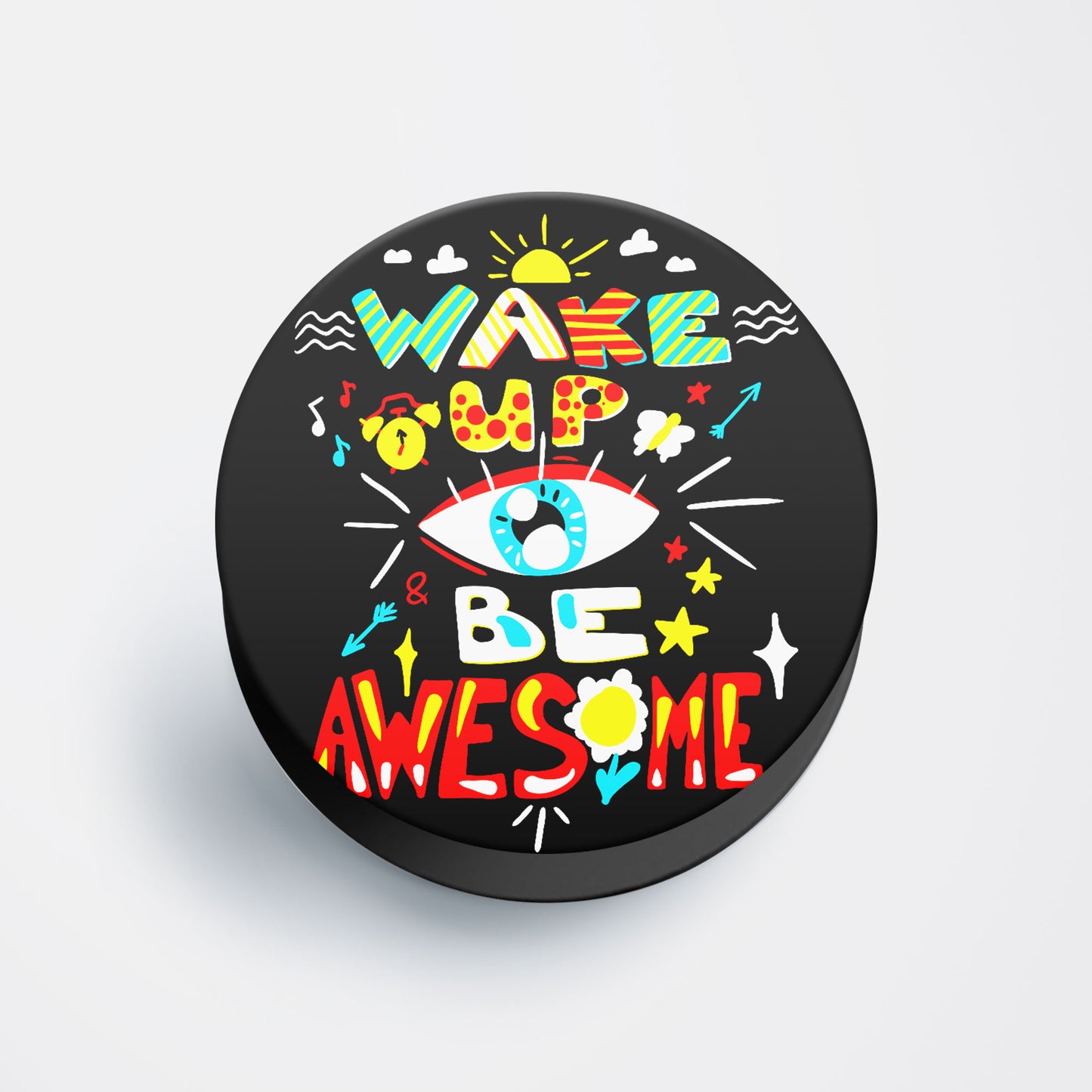 Be Awesome Flat Pop Holder