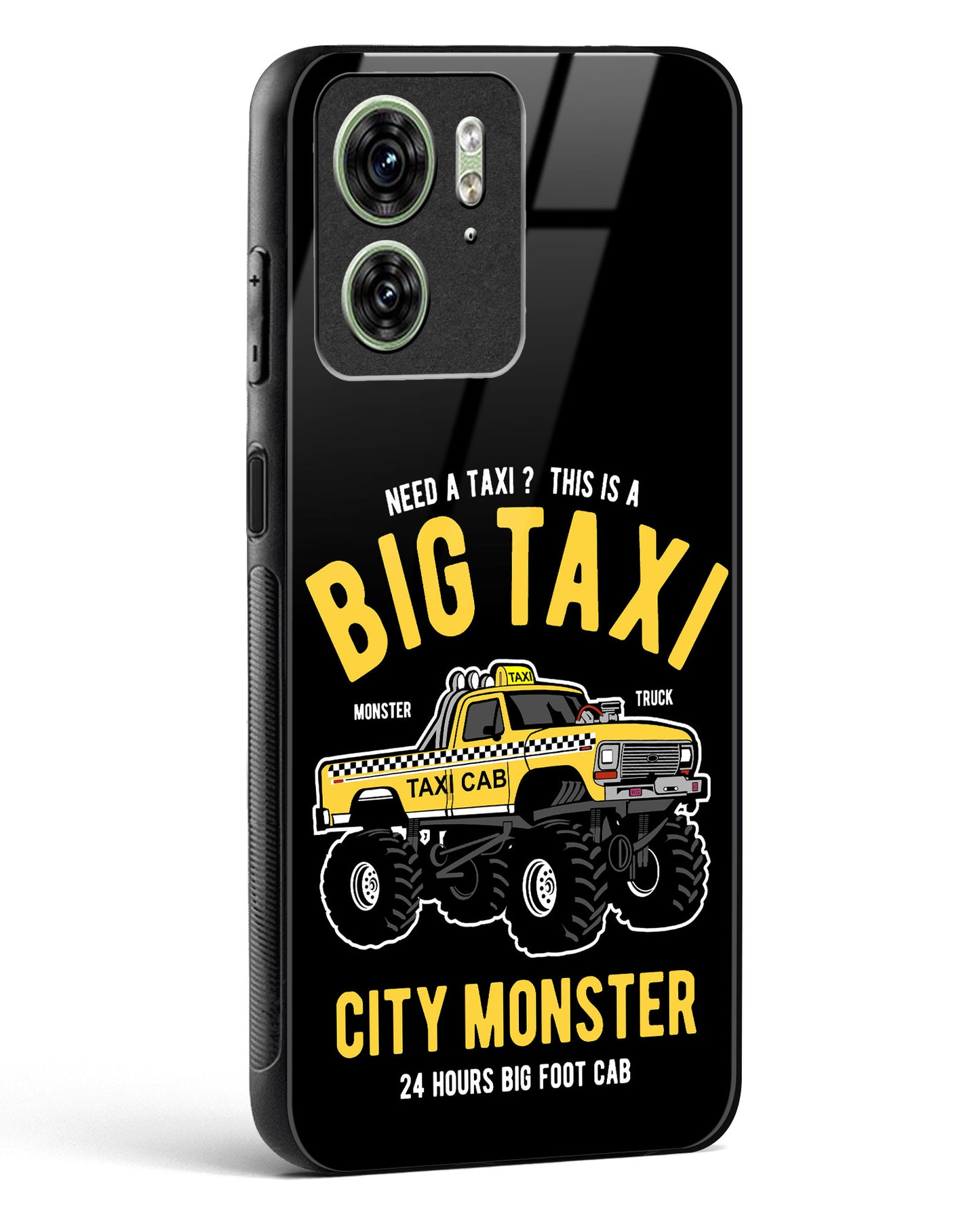 Big Taxi Glass Phone Case-Motorola Edge 40