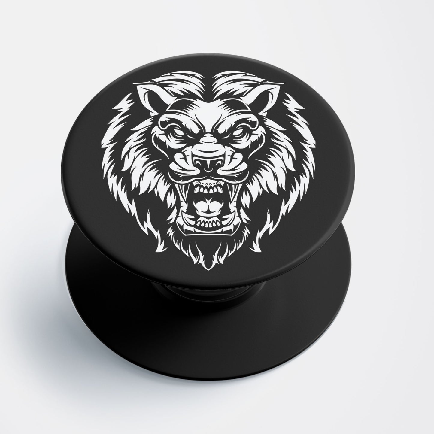 Black Leo Flat Pop Holder