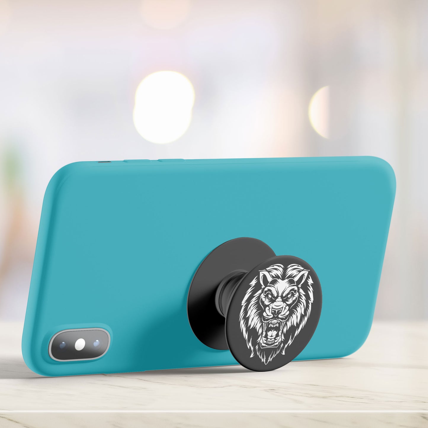 Black Leo Flat Pop Holder