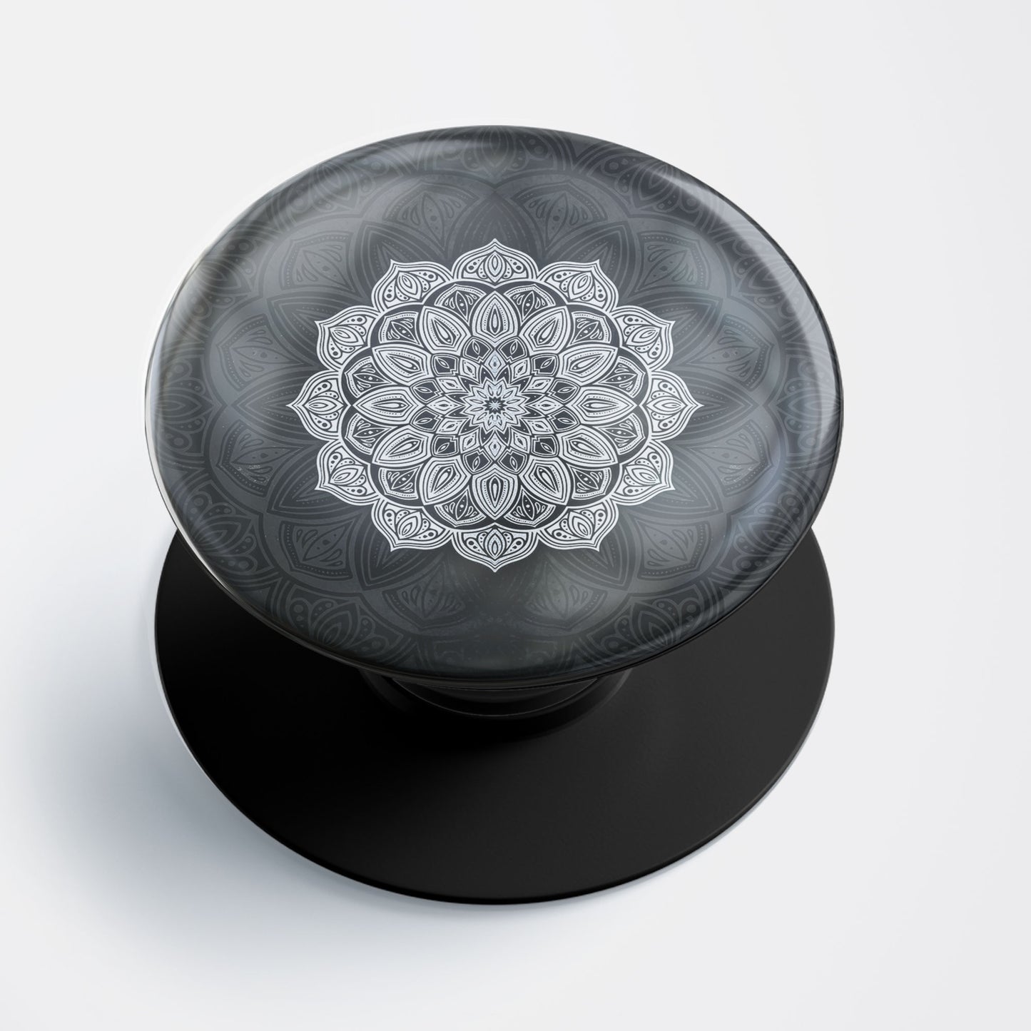 Black Mandala Gloss Pop Holder