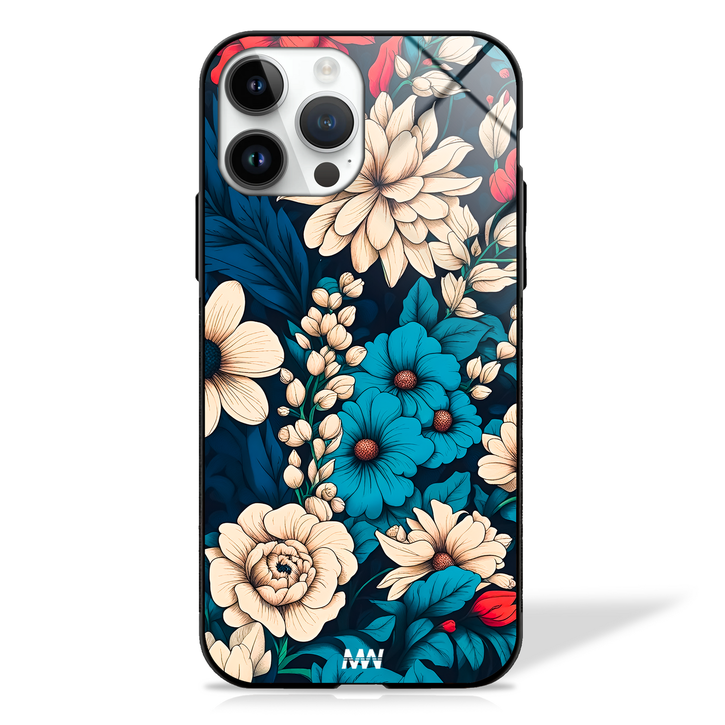 Blossom Beauty Floral GLASS CASE - - MW Stuffs -