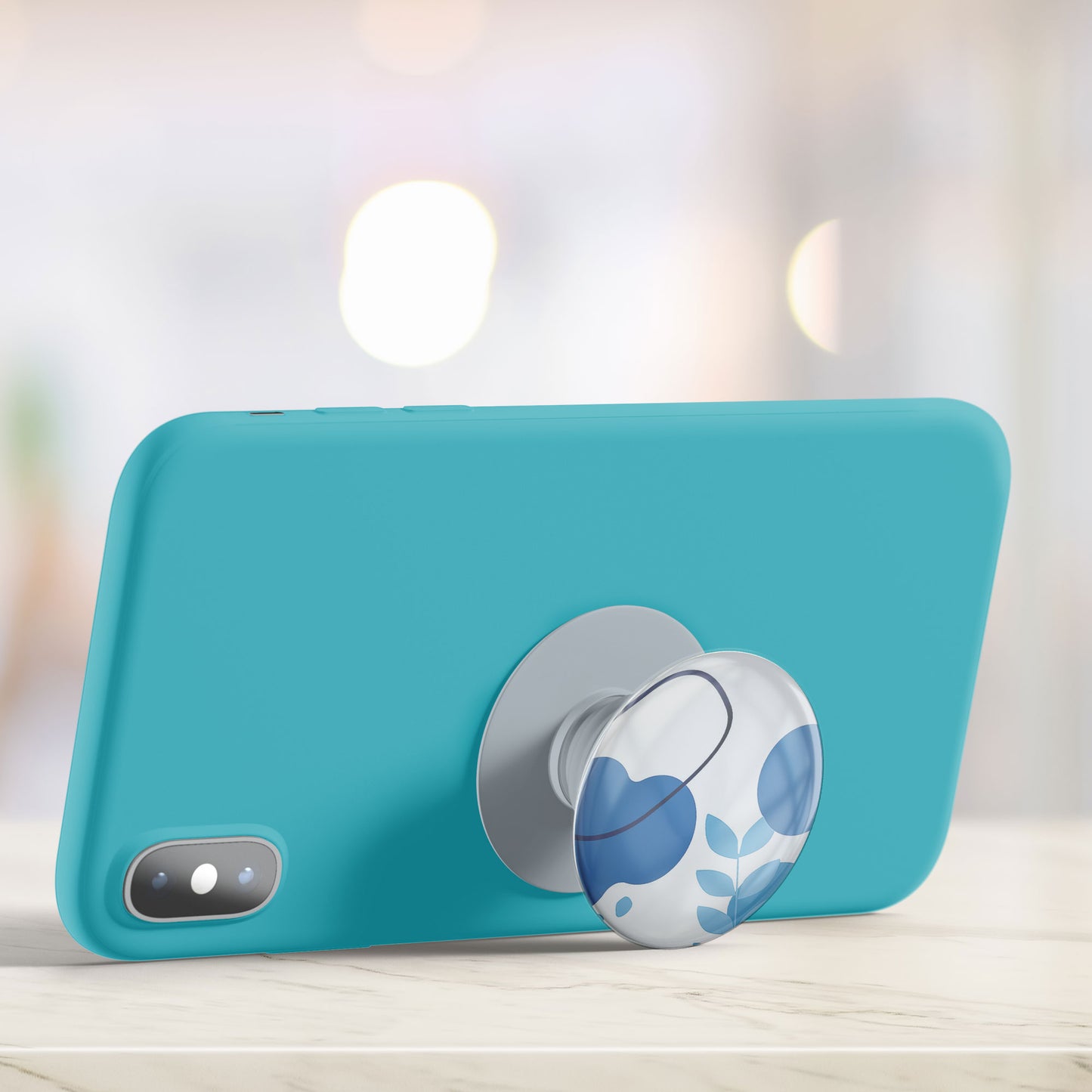 Blue Botanical Gloss Pop Holder