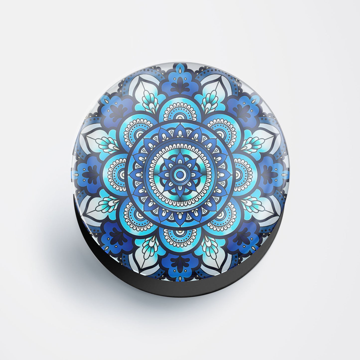 Blue Harmony Mandala Gloss Pop Holder