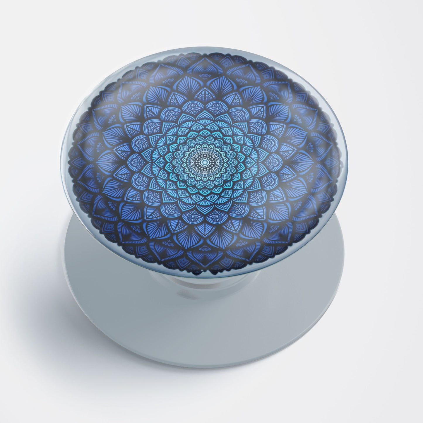 Blue Mandala Gloss Pop Holder