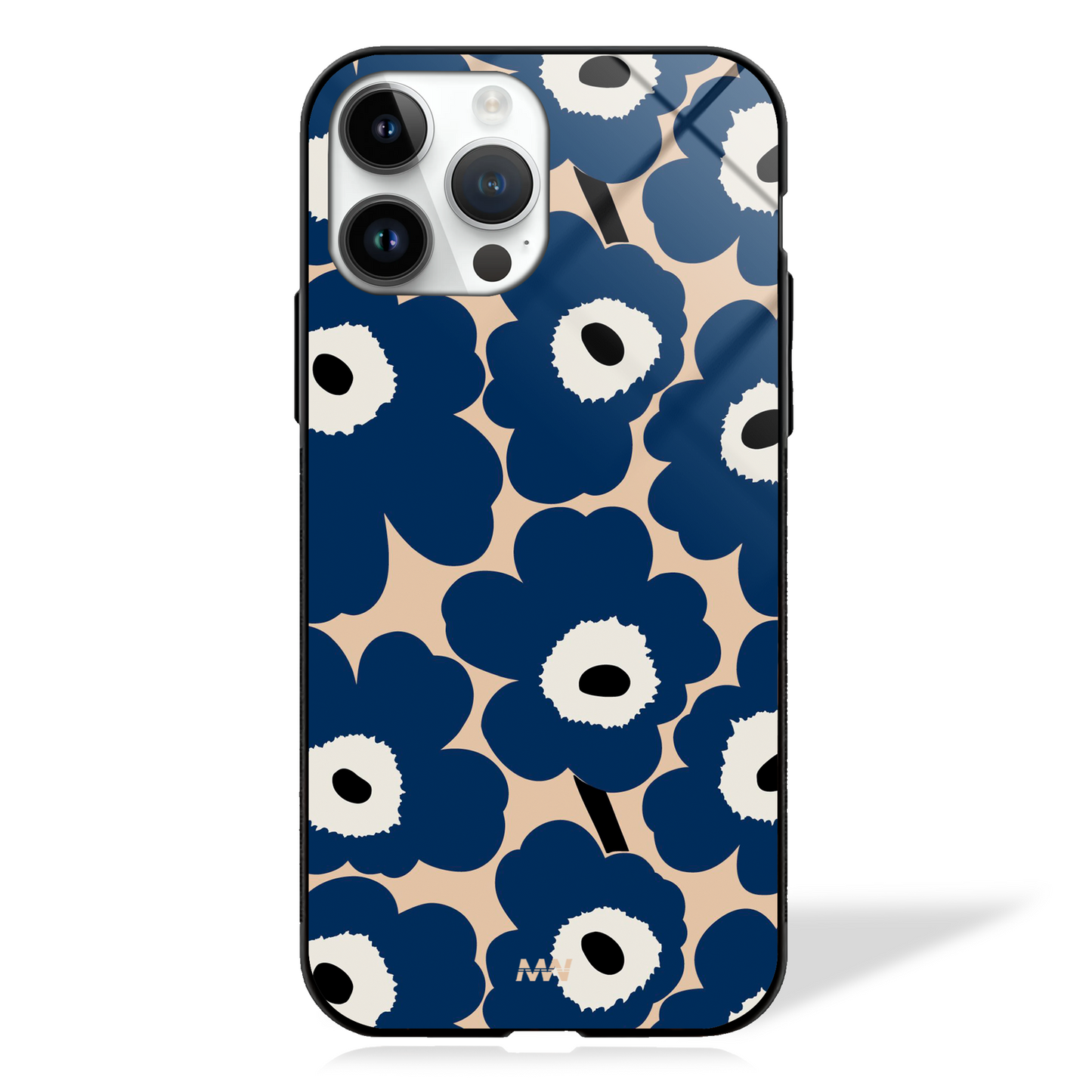 Botanical Bliss Floral GLASS CASE (3 Color Variants) - - MW Stuffs -