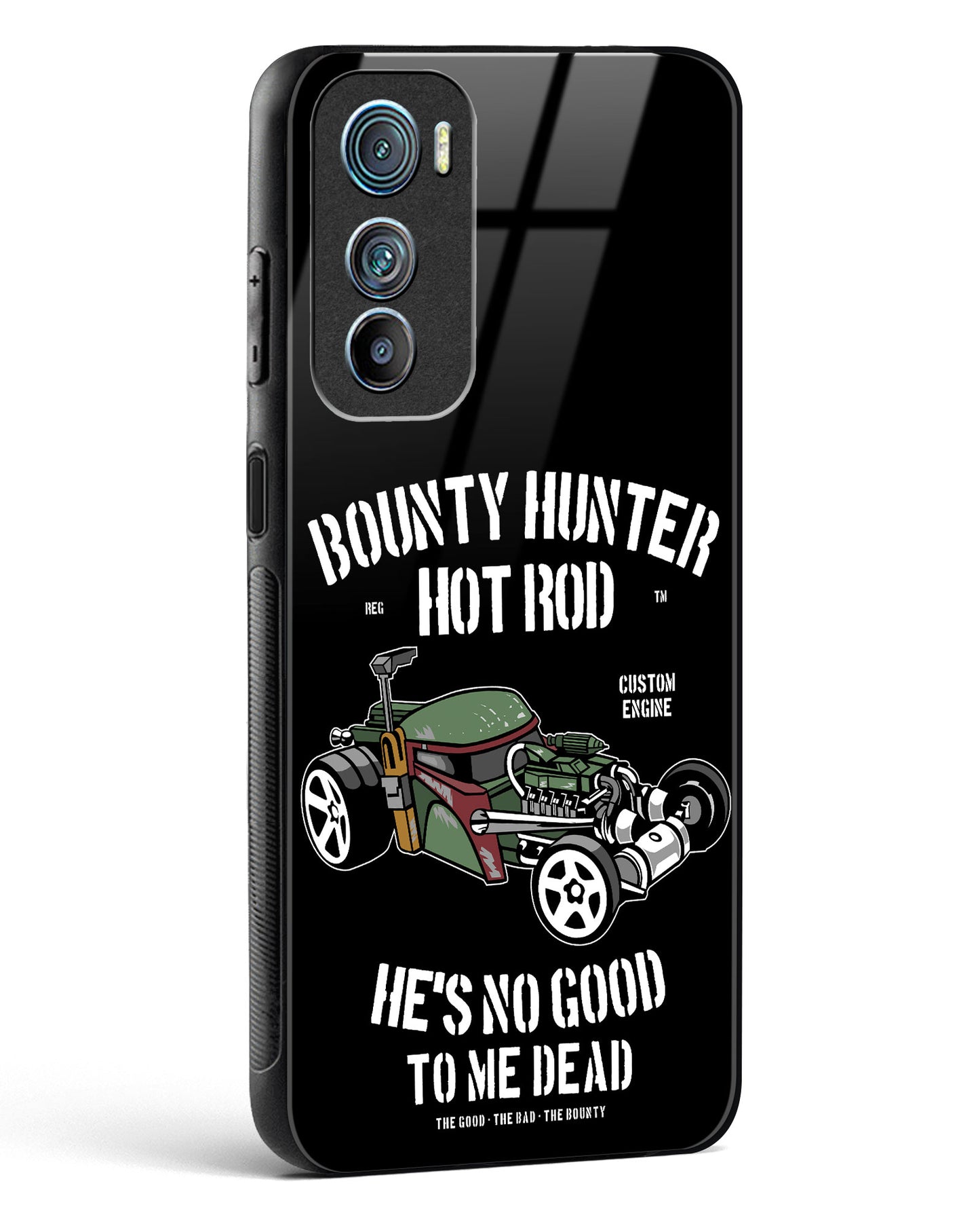 Bounty Hunter Hot Rod Glass Phone Case-Motorola Edge 30