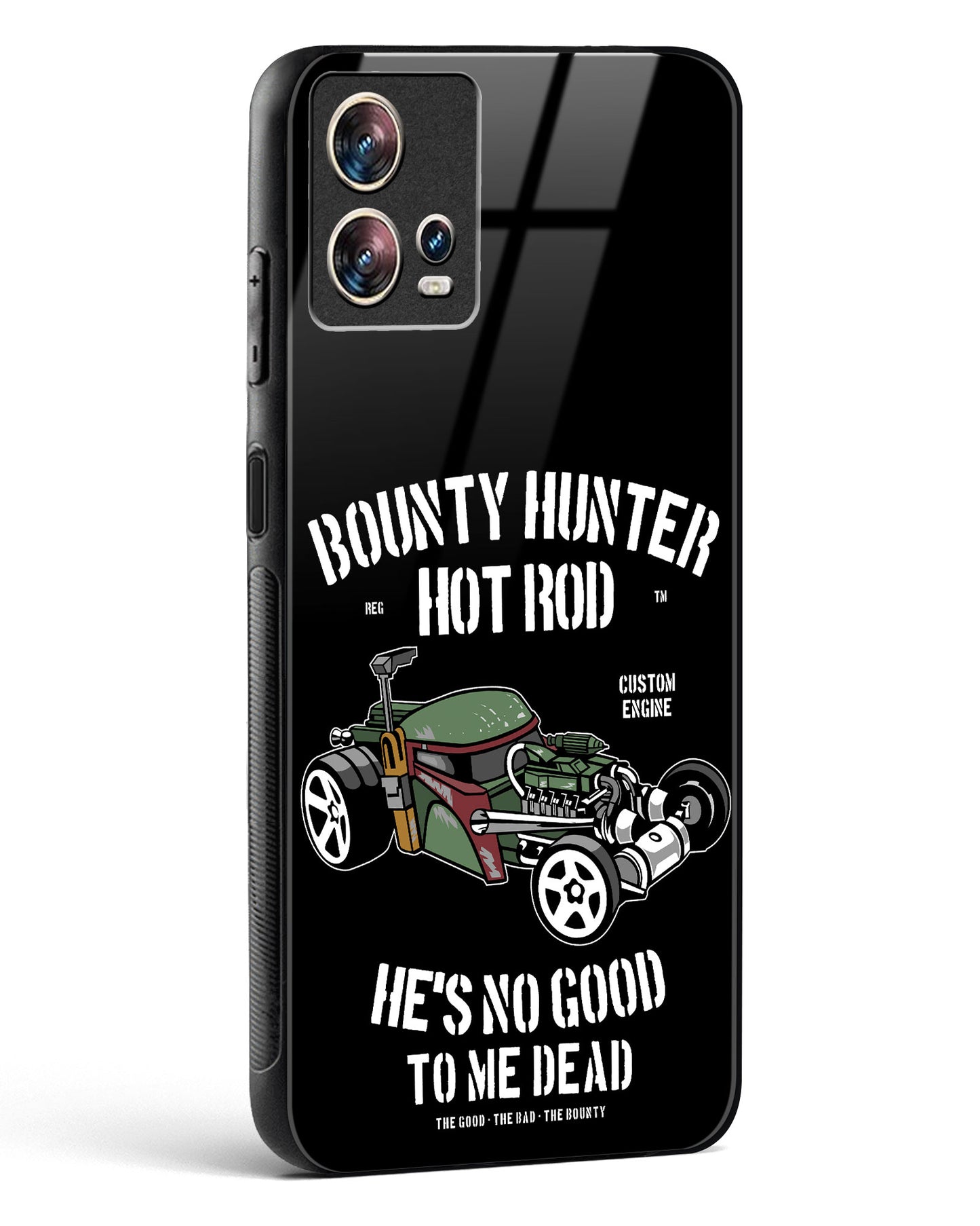 Bounty Hunter Hot Rod Glass Phone Case-Motorola Edge 30 Fusion