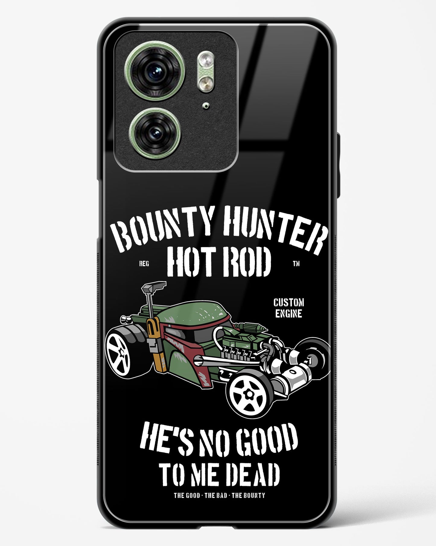 Bounty Hunter Hot Rod Glass Phone Case-Motorola Edge 40