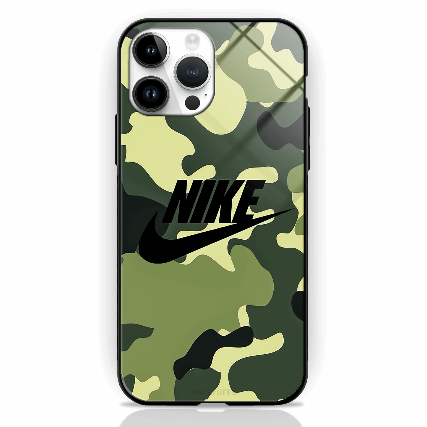 Brand Name Camouflage Glass Case - - MW Stuffs -