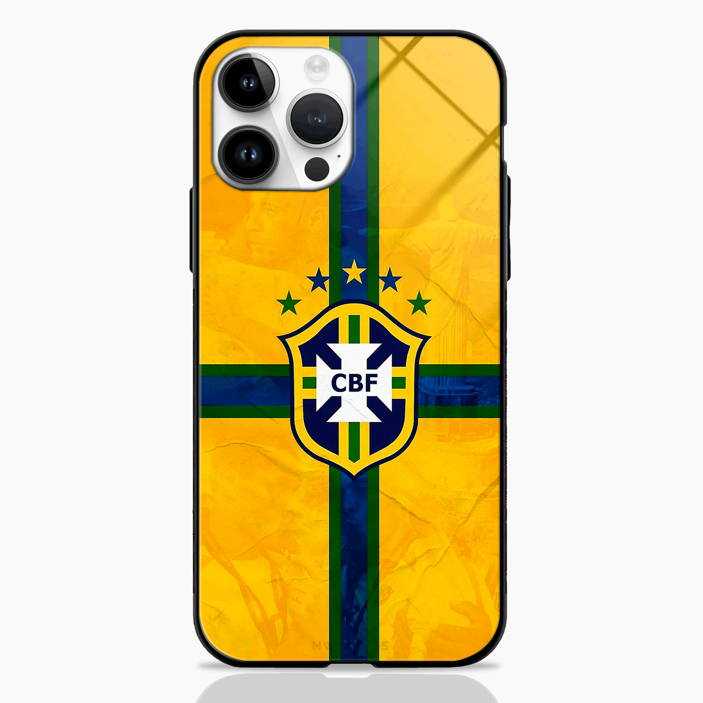 Brazil National Football Team Glass Case - - MW Stuffs -