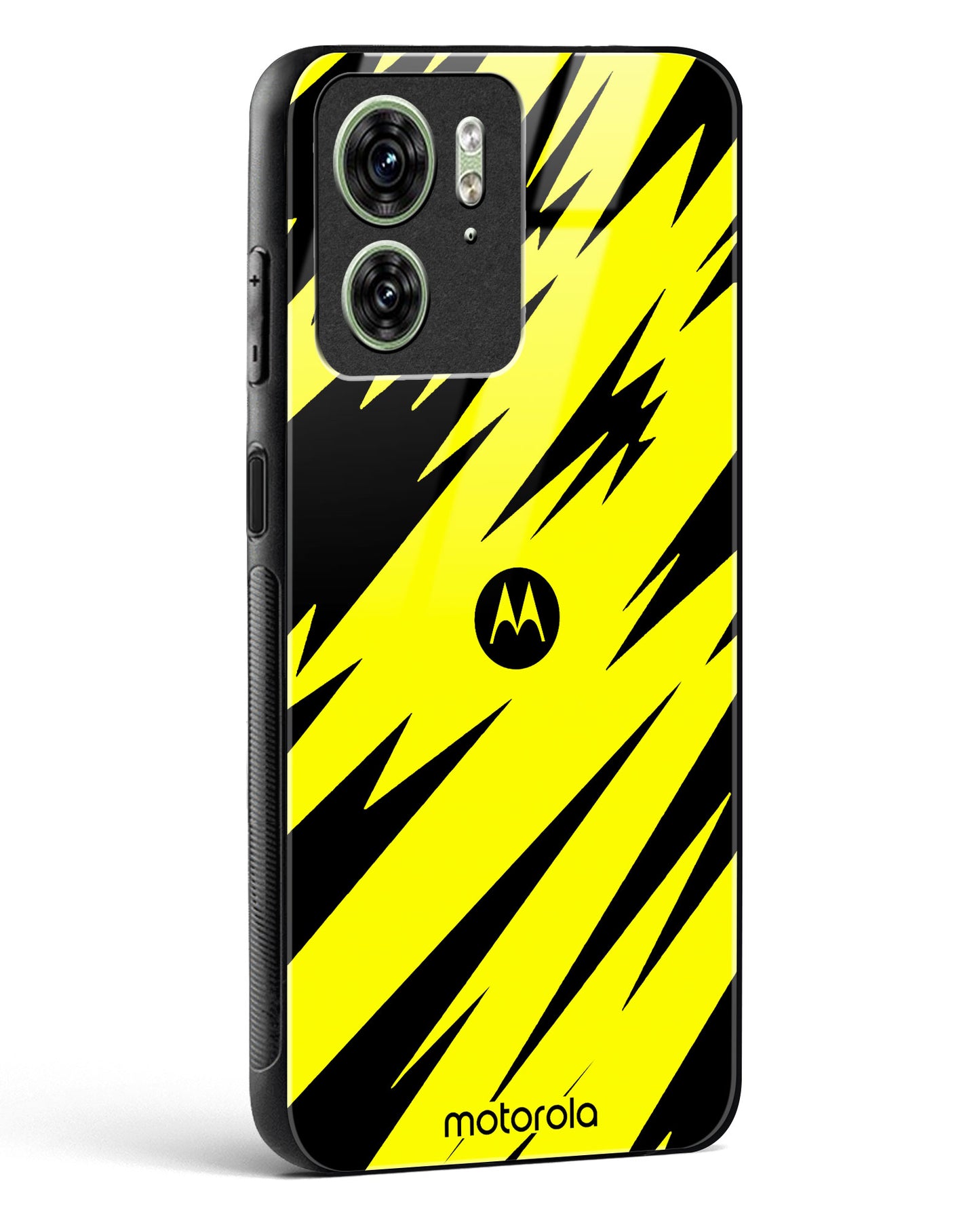 Bumblebee Stripe Shield Glass Phone Case-Motorola Edge 40