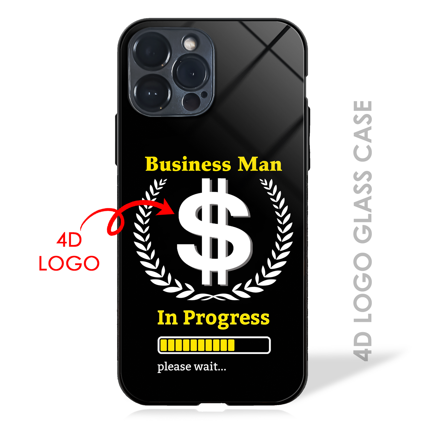 Your Dream Profession in Progress - 4D Logo Glass Case (20+ Professions)