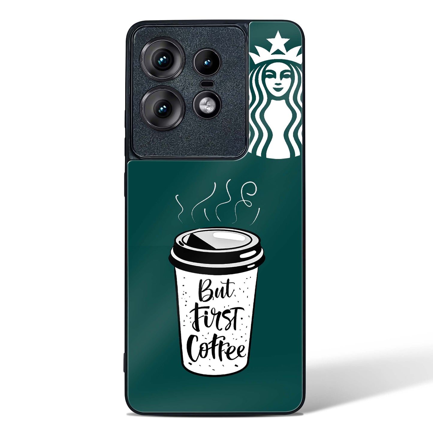 Cafe green glass phone case